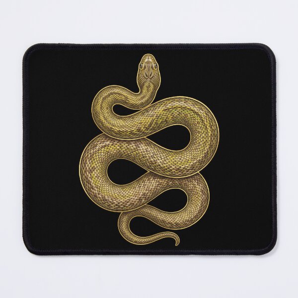 Item preview, Inland Taipan Coiled Serpent: Australian Wildlife Illustration designed and sold by FreiherrPK.
