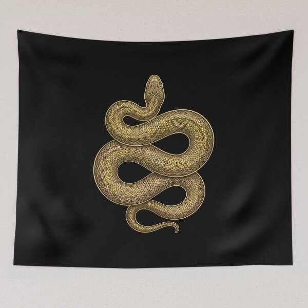 Item preview, Inland Taipan Coiled Serpent: Australian Wildlife Illustration designed and sold by FreiherrPK.