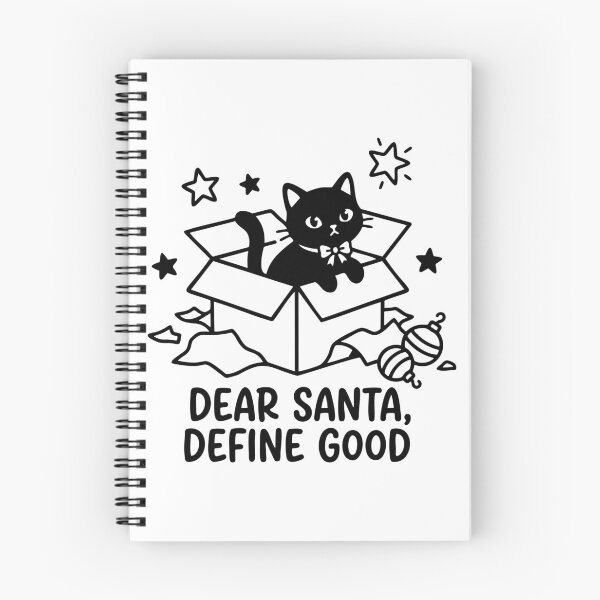 Item preview, Black Cat Christmas Funny Quote – Dear Santa designed and sold by Sed94.