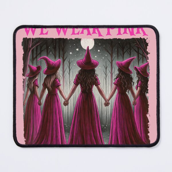 Item preview, In October We Wear Pink Witch designed and sold by Crookedorbit.