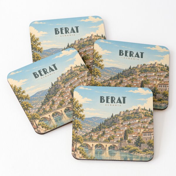 Item preview, Arte vintage de la ciudad albanesa de Berat designed and sold by MichaeIRellov.