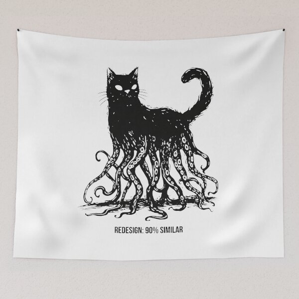 Item preview, Tentacled Black Feline Creature  designed and sold by DoloresegmanD.