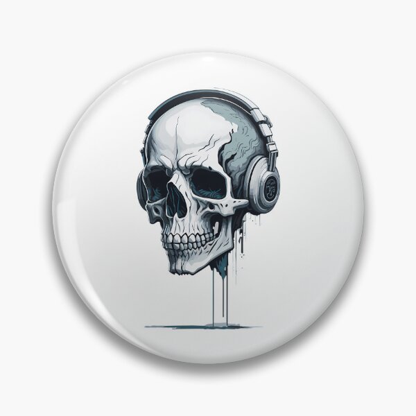 Item preview, Skull Head With Headphone - Skullcandy designed and sold by azoandray.