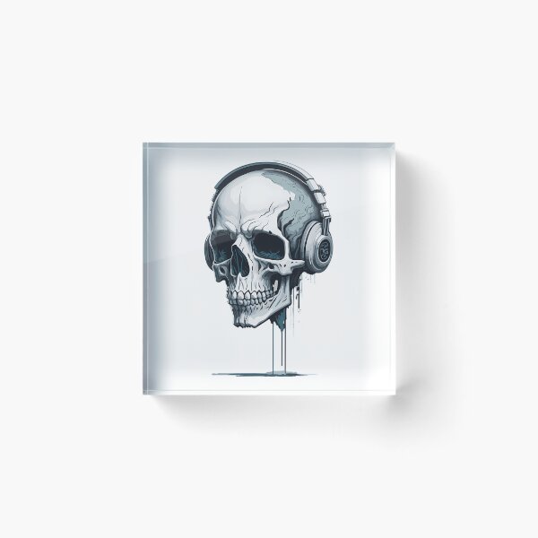 Item preview, Skull Head With Headphone - Skullcandy designed and sold by azoandray.