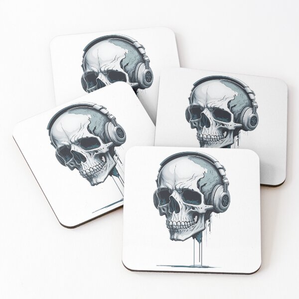 Item preview, Skull Head With Headphone - Skullcandy designed and sold by azoandray.