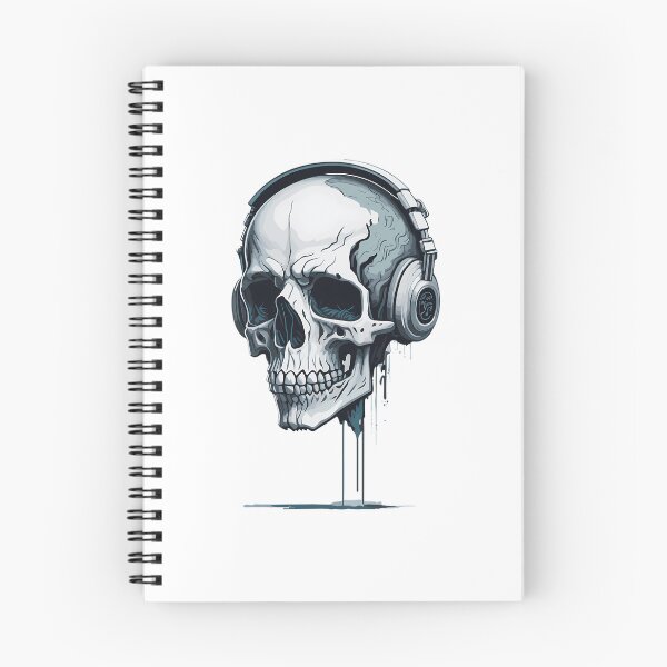 Item preview, Skull Head With Headphone - Skullcandy designed and sold by azoandray.