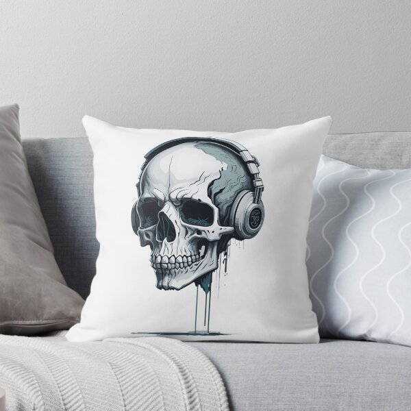 Item preview, Skull Head With Headphone - Skullcandy designed and sold by azoandray.