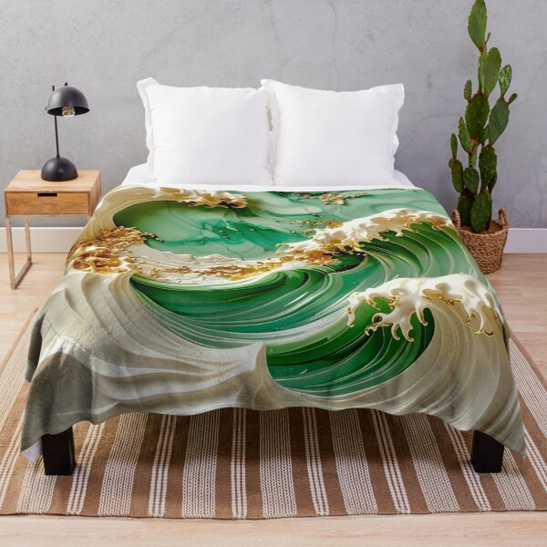 Item preview, Duality of White Ceramic and Jade Ocean designed and sold by Vicky Brago-Mitchell®.