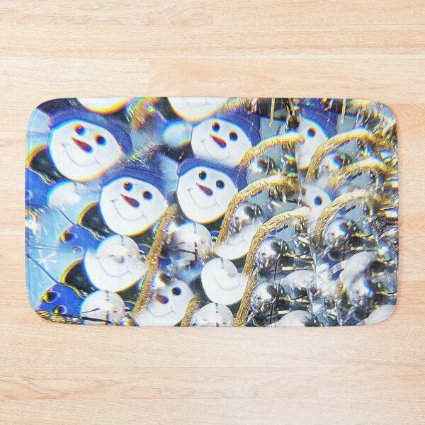 Item preview, Frosty Blue Snowman & Golden Sparkle Celebration designed and sold by ElionSolis.