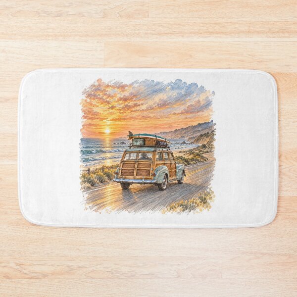 Item preview, Sunset Coastal Drive in the Old Woody designed and sold by Russell Thorne.