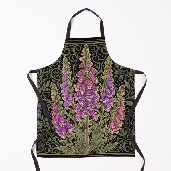 Item preview, Digitalis Purpurea Foxglove Art Nouveau: Poison Garden Botanical Print designed and sold by FreiherrPK.