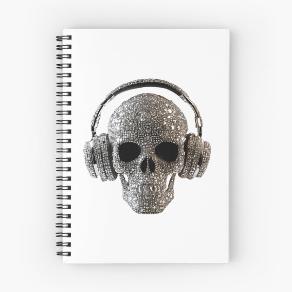 Item preview, Skull Made From Diamonds Dj-Ing With Headphones designed and sold by azoandray.