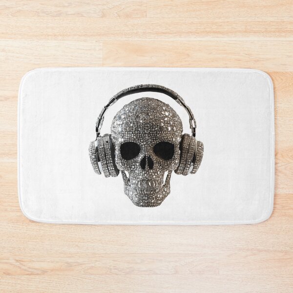 Item preview, Skull Made From Diamonds Dj-Ing With Headphones designed and sold by azoandray.