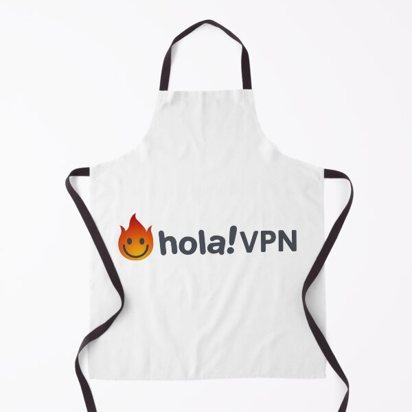 Item preview, Hola VPN Logo with Smiling Fire Icon on Black Background designed and sold by LuislpArt.