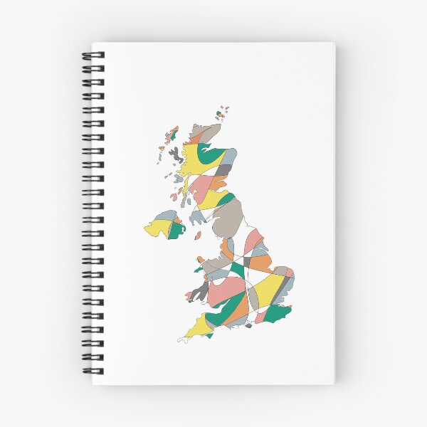 Item preview, Multicolour UK Map - Colourful Counties Line Art designed and sold by iampaulmorris.
