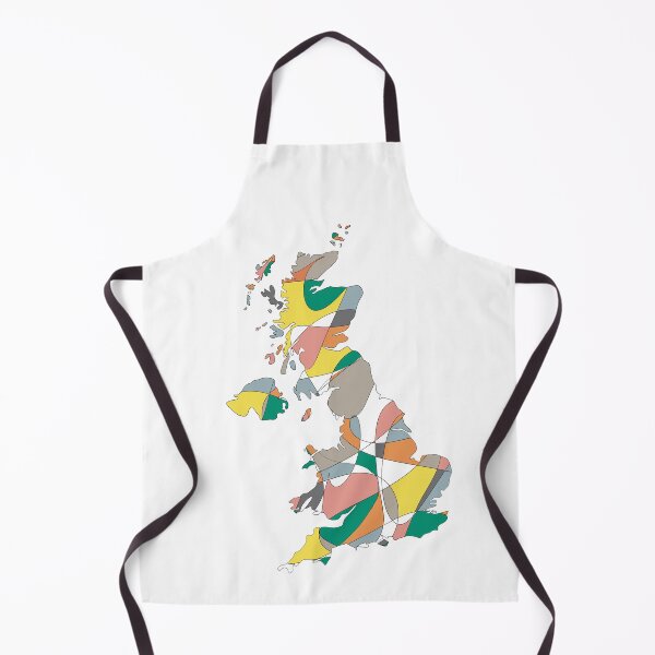 Item preview, Multicolour UK Map - Colourful Counties Line Art designed and sold by iampaulmorris.