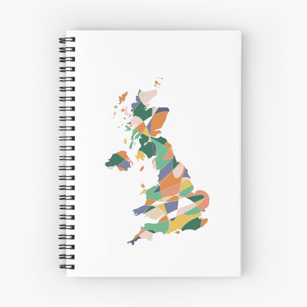 Item preview, Multicolour Shard UK Map - Colourful Counties Line Art designed and sold by iampaulmorris.