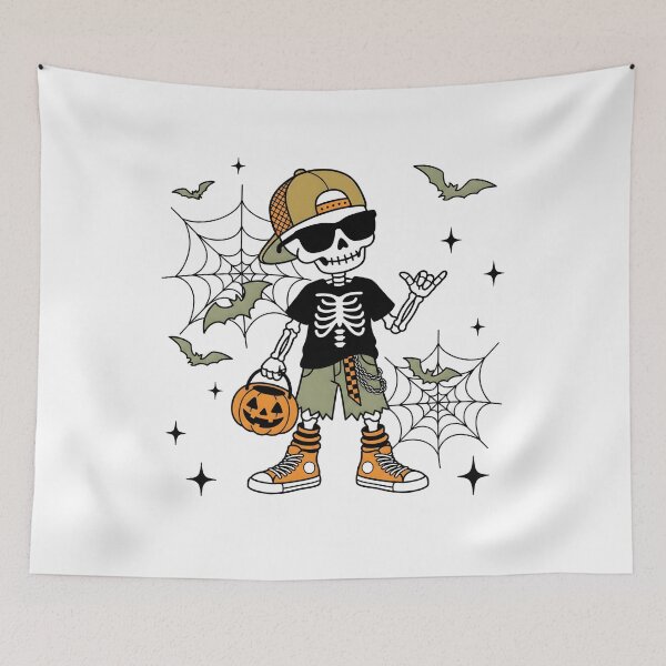 Item preview, Cool Skeleton Boys Halloween Trick Or Treat designed and sold by KroghDs.