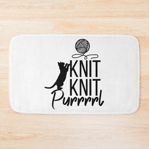Artikelvorschau, Knit Knit Purrrl – Katzen und Stricken entworfen und verkauft von junglegreenb.