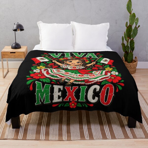 Item preview, Viva Mexico Cute Chibi Girl Traditional Mexican Culture Design designed and sold by RuthLangmoreSH.