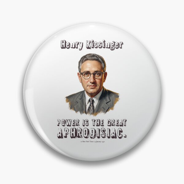 Item preview, Henry Kissinger Aphrodisiac Quote Portrait: Vintage Cold War Realpolitik Art designed and sold by FreiherrPK.