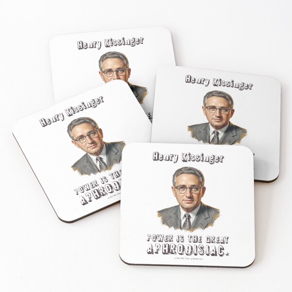 Item preview, Henry Kissinger Aphrodisiac Quote Portrait: Vintage Cold War Realpolitik Art designed and sold by FreiherrPK.