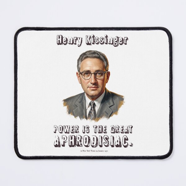 Item preview, Henry Kissinger Aphrodisiac Quote Portrait: Vintage Cold War Realpolitik Art designed and sold by FreiherrPK.