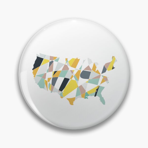 Item preview, Multicolour USA Map - Colourful States Line Art designed and sold by iampaulmorris.