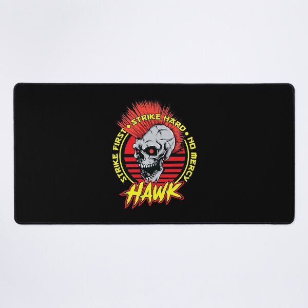 Item preview, Red Mohawk Skull Strike Hard No Mercy Hawk designed and sold by BryanFramidgh.