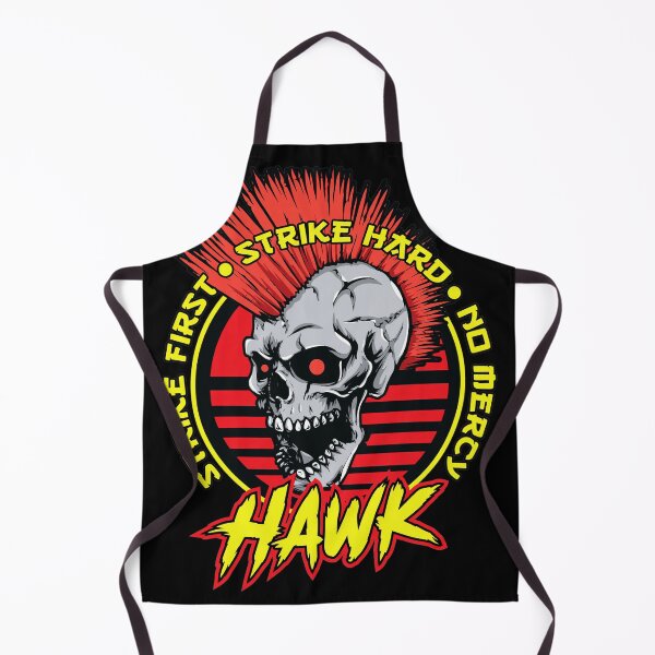 Item preview, Red Mohawk Skull Strike Hard No Mercy Hawk designed and sold by BryanFramidgh.
