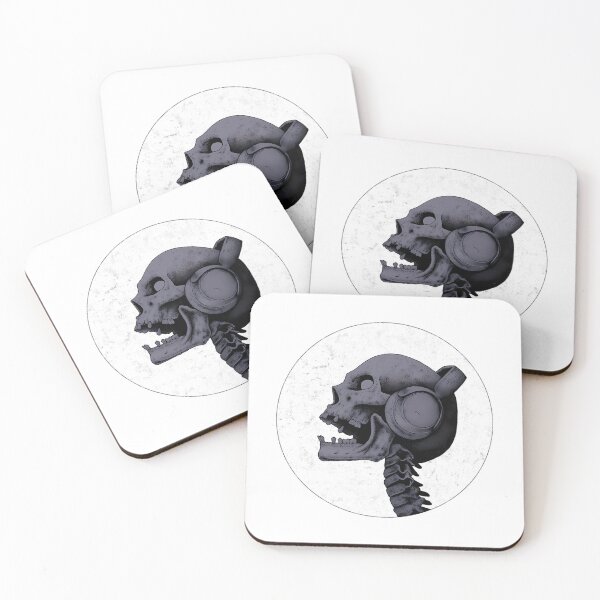 Item preview, Skull With Headphones designed and sold by azoandray.