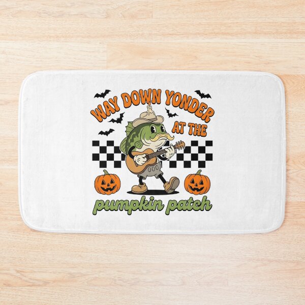 Item preview, Halloween Fishing Bass Guitar Pumpkin Patch designed and sold by KroghDs.