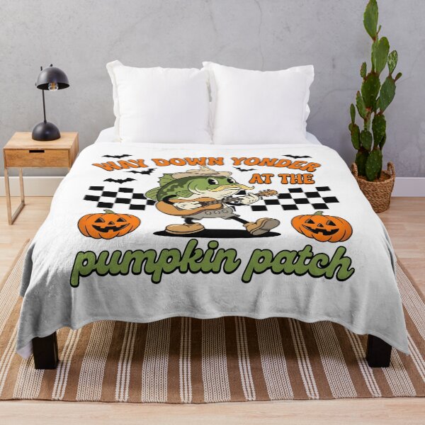 Item preview, Halloween Fishing Bass Guitar Pumpkin Patch designed and sold by KroghDs.