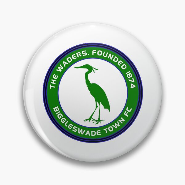 Item preview, Biggleswade Town FC Crest - The Waders Football Club Badge with Heron designed and sold by CristinaMK.