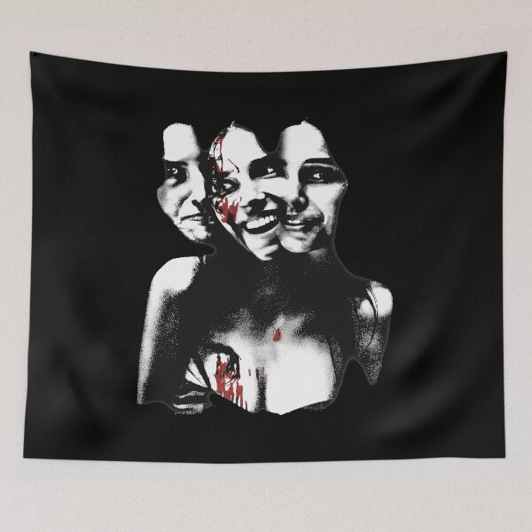 Item preview, Three Faces Blood Splatter Dark Art designed and sold by OLIVIPAYSINGER.