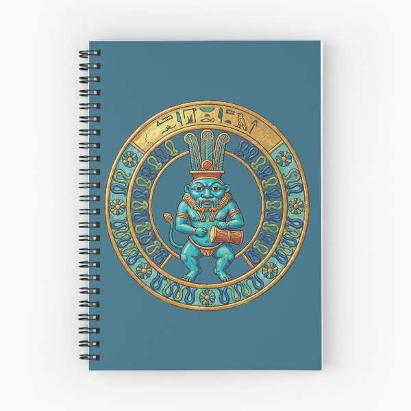 Item preview, Egyptian God Bes Amulet: Ancient Apotropaic Protector Medallion Art designed and sold by FreiherrPK.