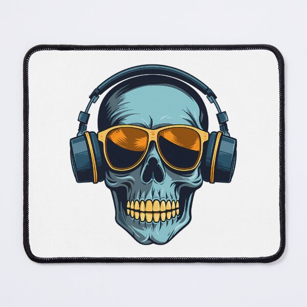 Item preview, Skull With Headphones designed and sold by azoandray.