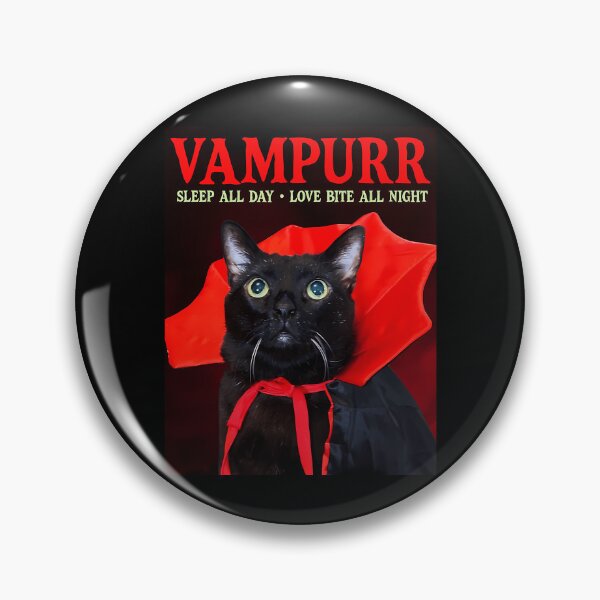 Item preview, Vampurr Cat - Sleep All Day - Love Bite All Night designed and sold by fiat-slatin-art.