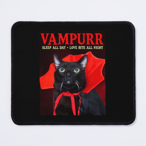 Item preview, Vampurr Cat - Sleep All Day - Love Bite All Night designed and sold by fiat-slatin-art.