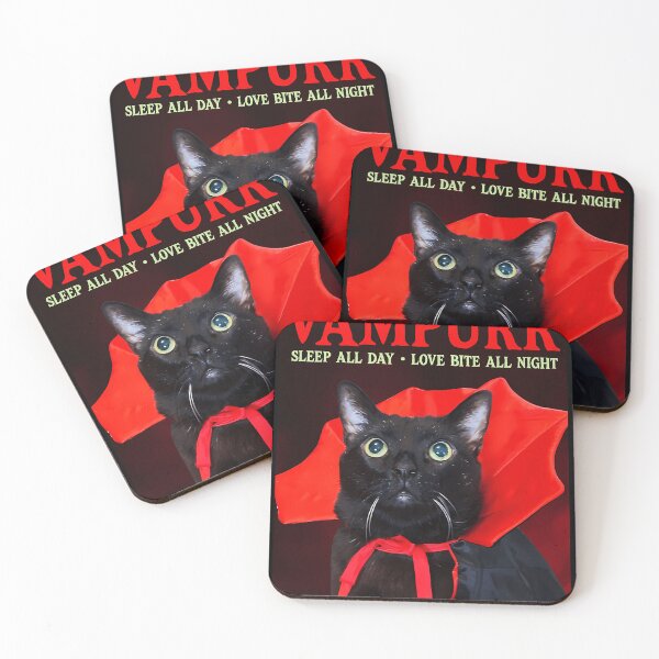 Item preview, Vampurr Cat - Sleep All Day - Love Bite All Night designed and sold by fiat-slatin-art.