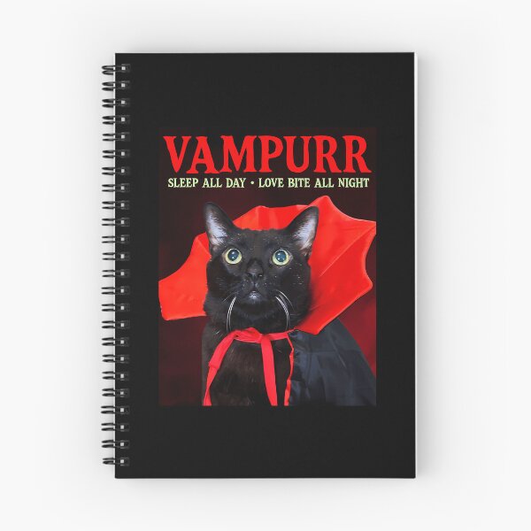 Item preview, Vampurr Cat - Sleep All Day - Love Bite All Night designed and sold by fiat-slatin-art.