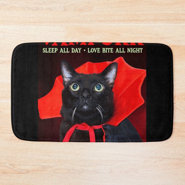 Item preview, Vampurr Cat - Sleep All Day - Love Bite All Night designed and sold by fiat-slatin-art.