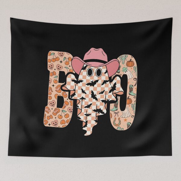 Item preview, Western Halloween Pink Cowgirl Ghost Boo designed and sold by KroghDs.