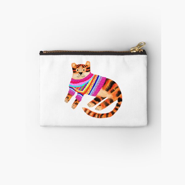 Item preview, Tiger In A Funky Knit Sweater By Tascha designed and sold by junglegreenb.