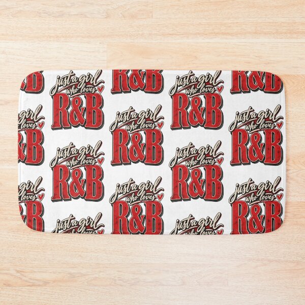 Item preview, Just A Girl Who Loves R&B Music Retro Typography Design designed and sold by RuthLangmoreSH.