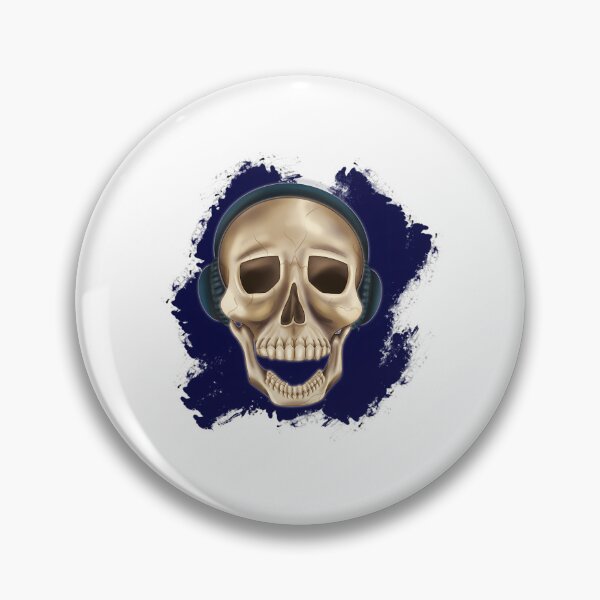 Item preview, Skull With Headphones Snazzy designed and sold by azoandray.