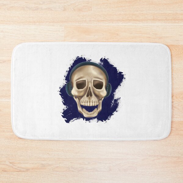 Item preview, Skull With Headphones Snazzy designed and sold by azoandray.