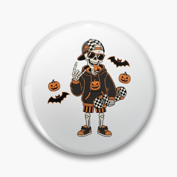 Item preview, Skateboard Skeleton Boys Halloween designed and sold by KroghDs.