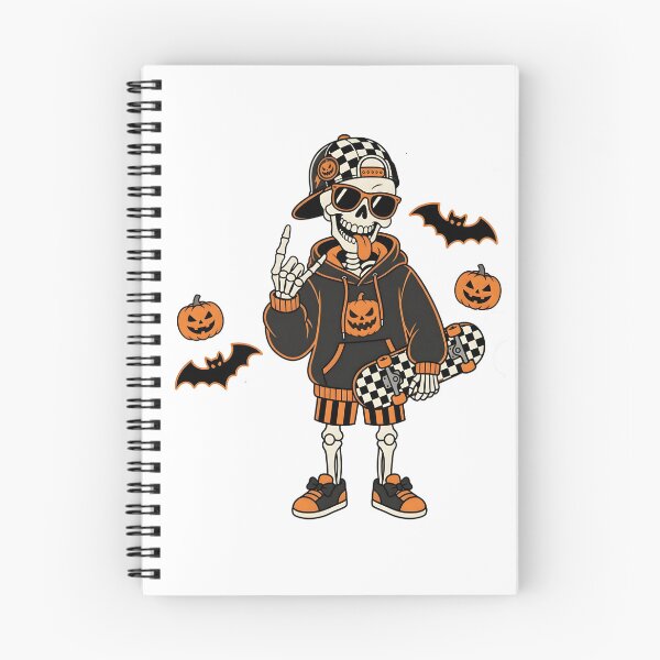 Item preview, Skateboard Skeleton Boys Halloween designed and sold by KroghDs.
