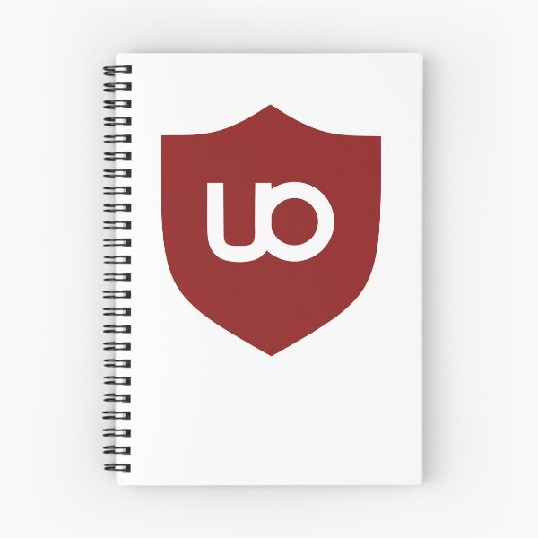 Item preview, uBlock Origin Dark Red Shield Icon Ad Blocker Logo designed and sold by LuislpArt.